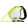 Doggo DGO RLSH NY LG 16 ft. Reflective Retractable Leash, Yellow - Large DO574387